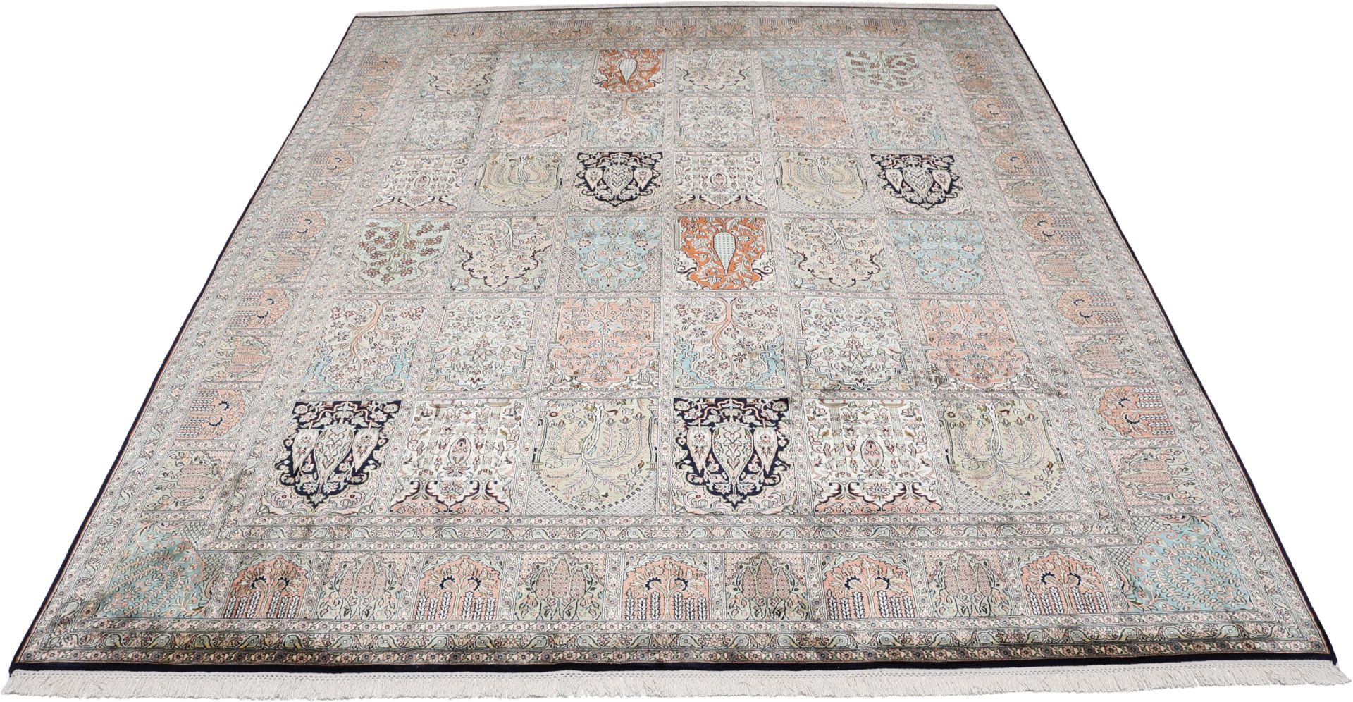 Kashmir Oriental Rug 300 × 248 cm, silk, hand-knotted — view 2