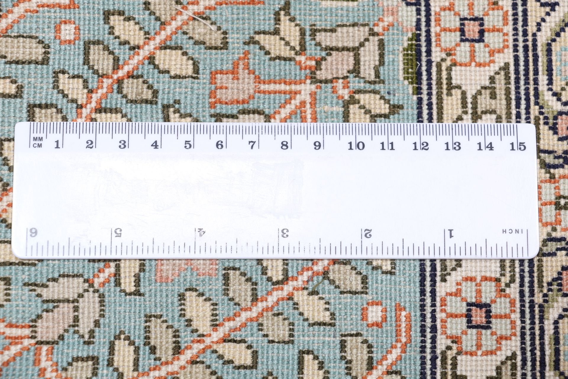 Kashmir Oriental Rug 300 × 248 cm, silk, hand-knotted — view 11