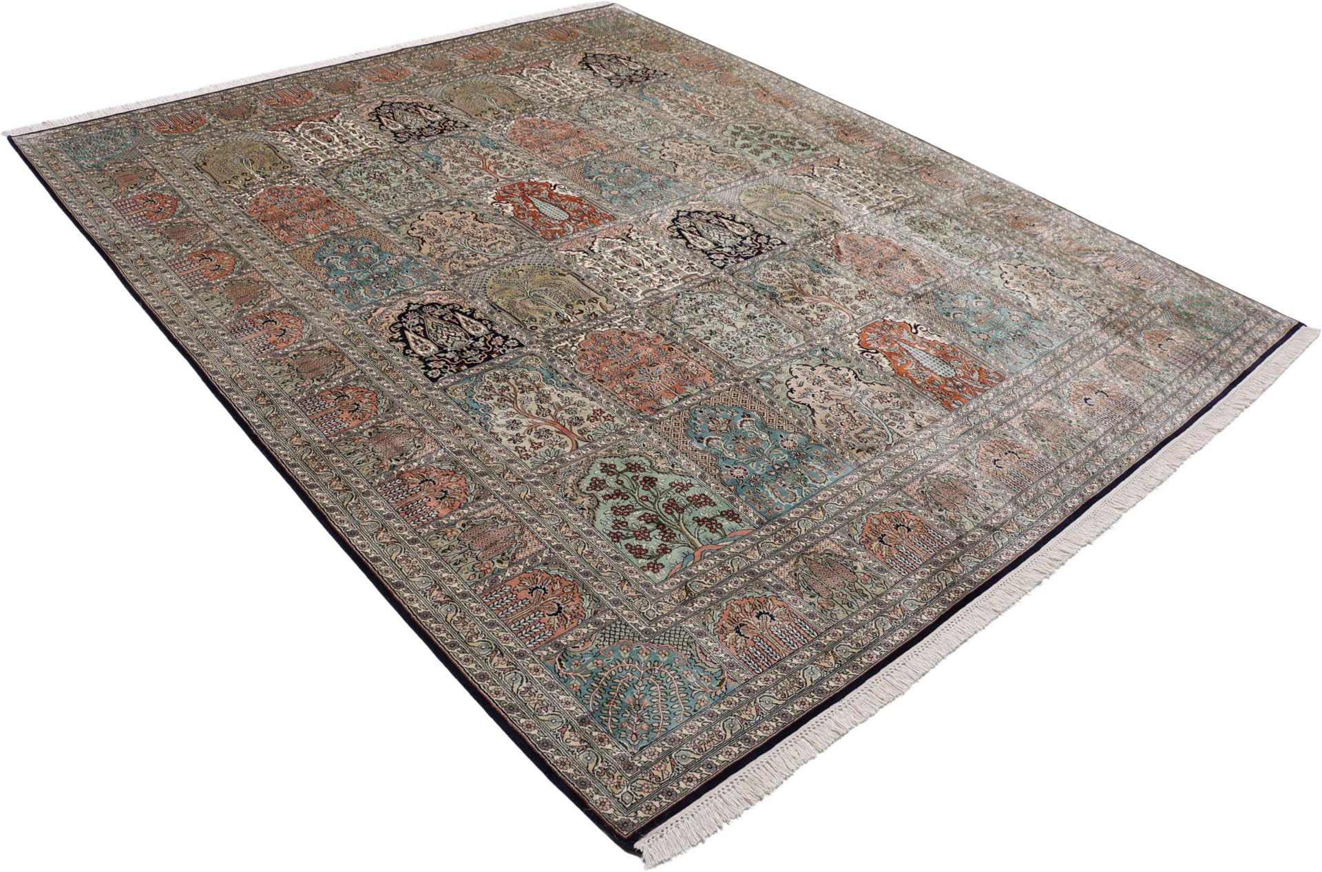 Kashmir Oriental Rug 300 × 248 cm, silk, hand-knotted — view 4