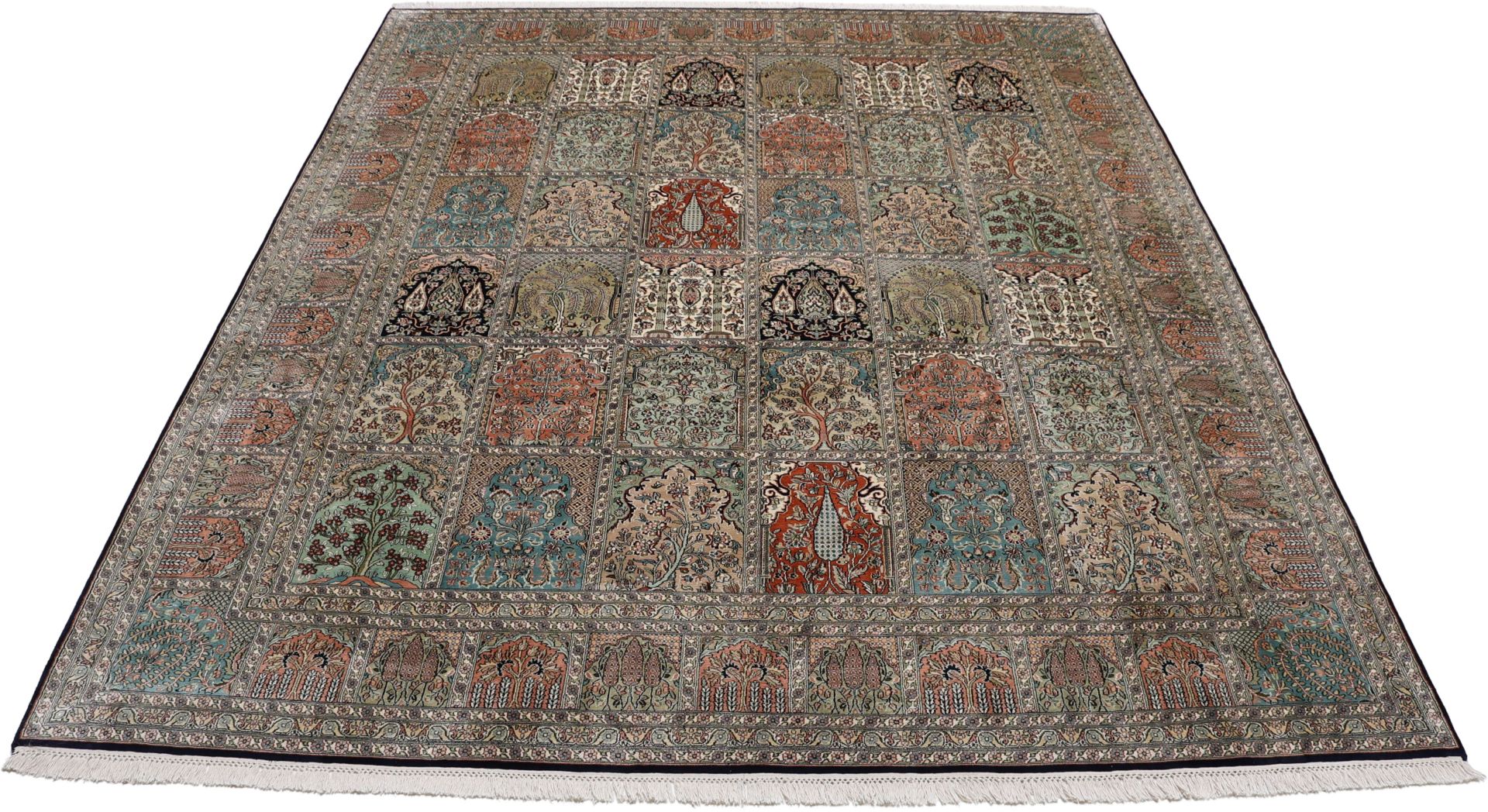Kashmir Oriental Rug 300 × 248 cm, silk, hand-knotted — view 5