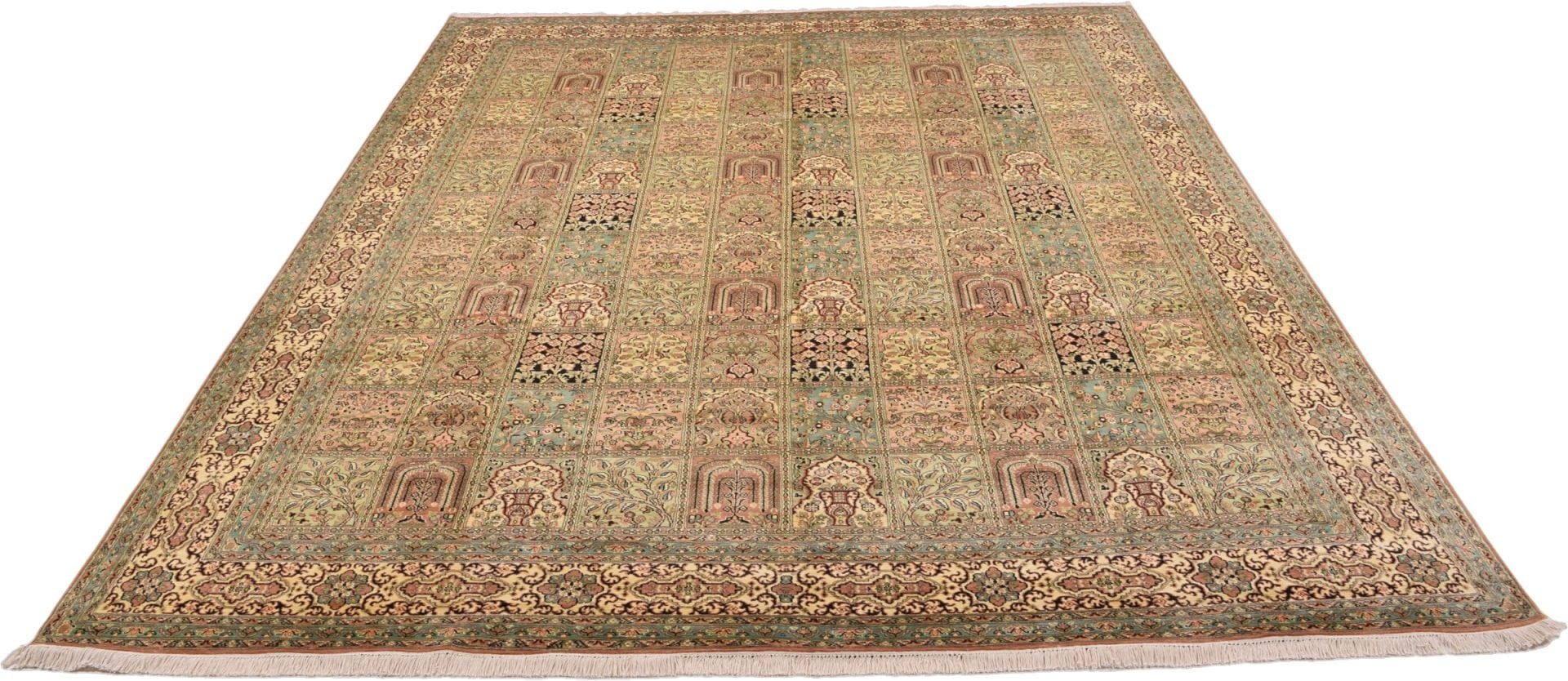 Kashmir Oriental Rug 363 × 277 cm, silk, hand-knotted — view 2