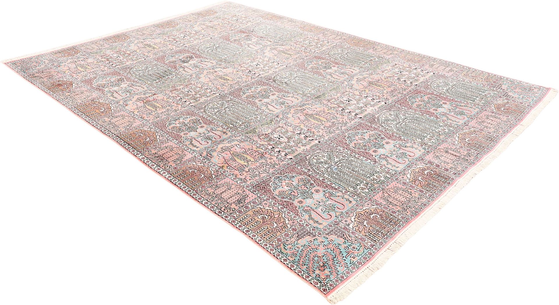 Kashmir Oriental Rug 350 × 280 cm, silk, hand-knotted — view 4