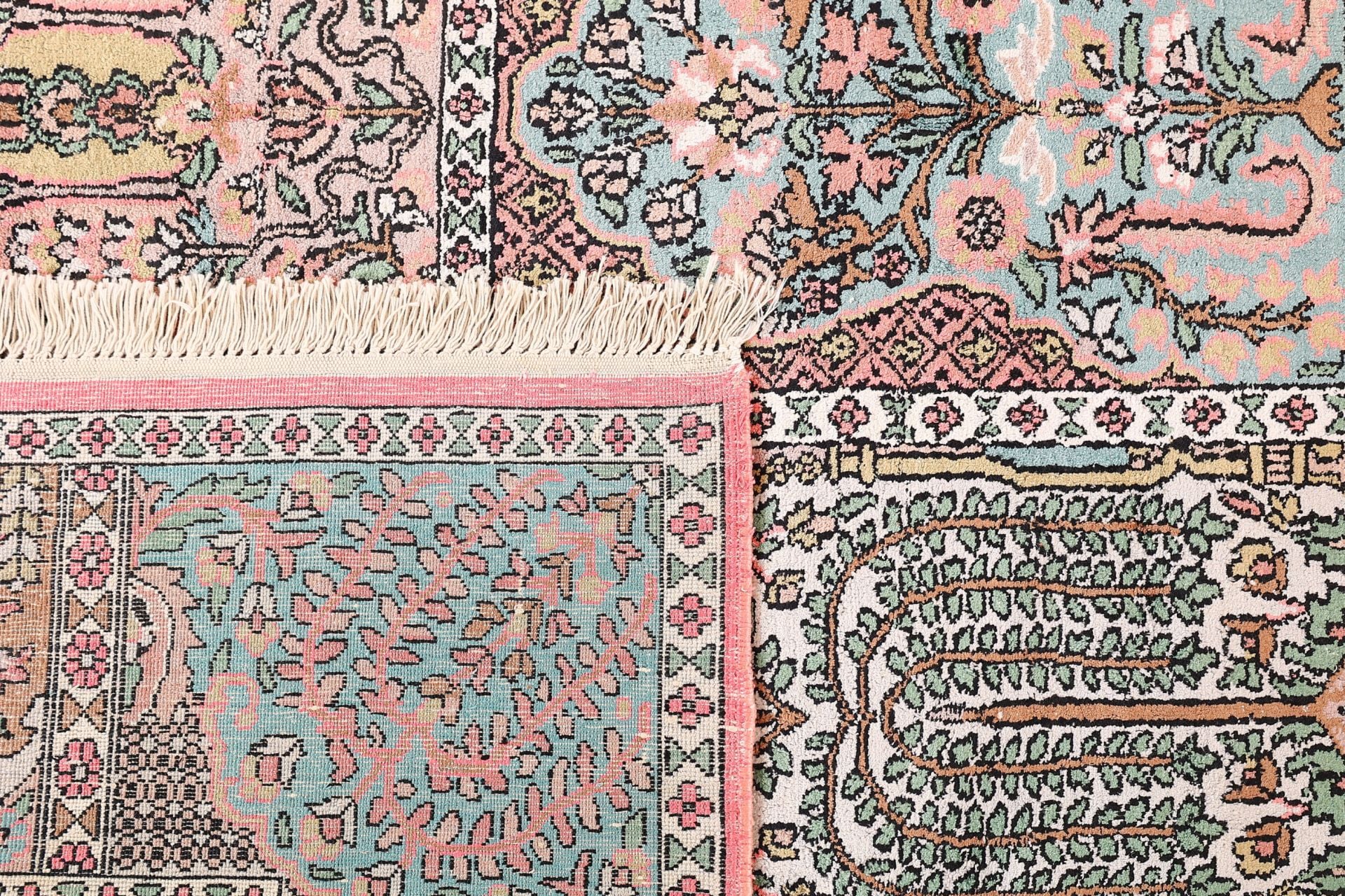 Kashmir Oriental Rug 350 × 280 cm, silk, hand-knotted — view 7
