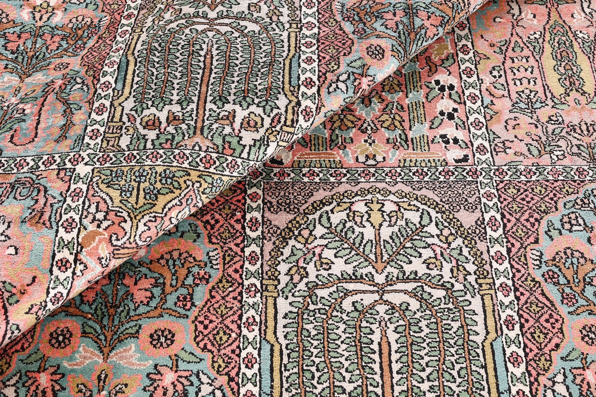 Kashmir Oriental Rug 350 × 280 cm, silk, hand-knotted — view 8