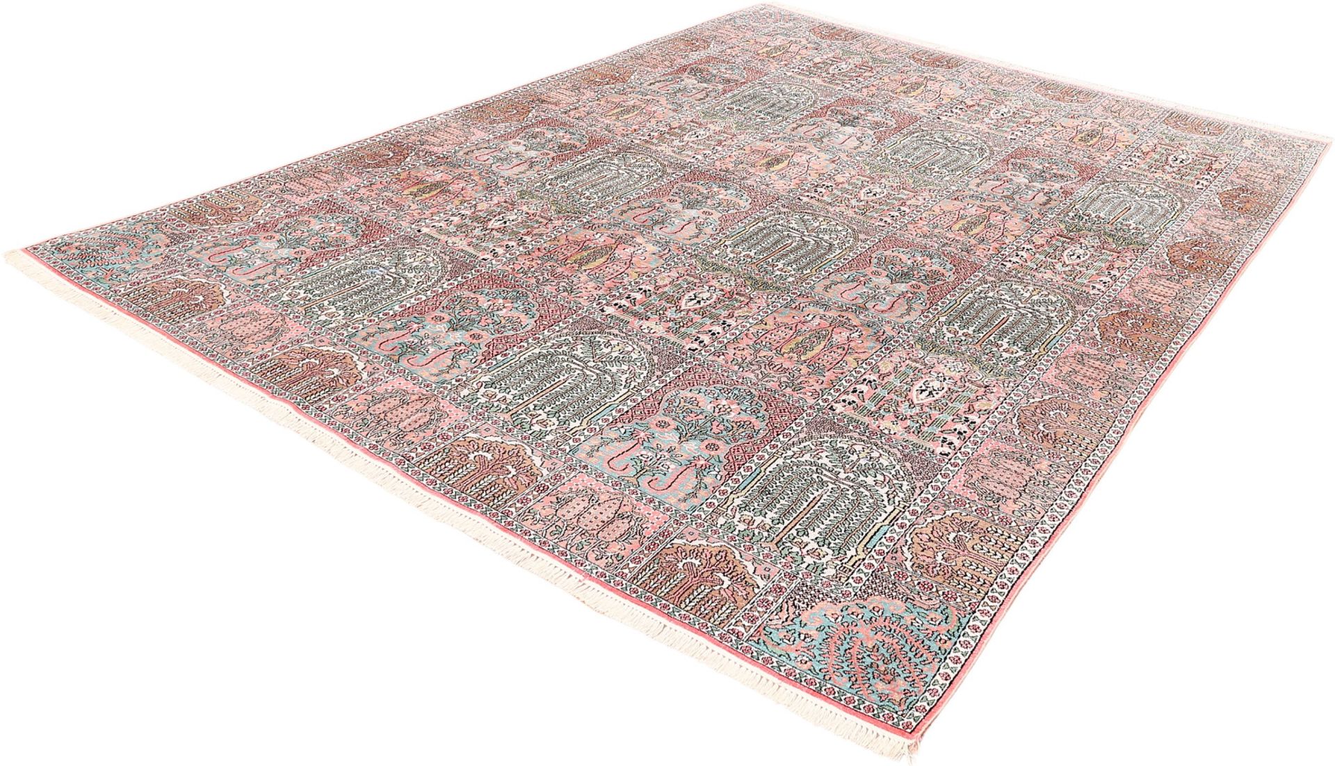Kashmir Oriental Rug 350 × 280 cm, silk, hand-knotted — view 3