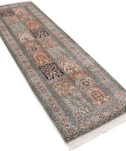 Kashmir Oriental Rug 241 × 76 cm, silk, hand-knotted — view 4