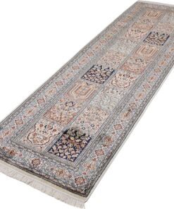 Kashmir Oriental Rug 241 × 76 cm, silk, hand-knotted — view 3