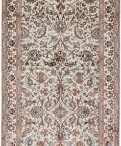 Kashmir Oriental Rug 303 × 83 cm, silk, hand-knotted