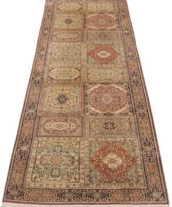 Kashmir Oriental Rug 296 × 92 cm, silk, hand-knotted — view 2