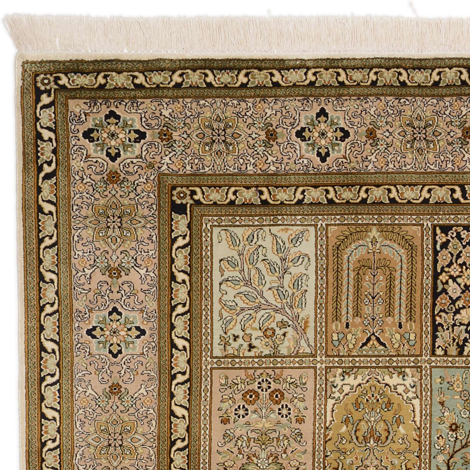 Kashmir Oriental Rug 222 × 148 cm, silk, hand-knotted — view 6