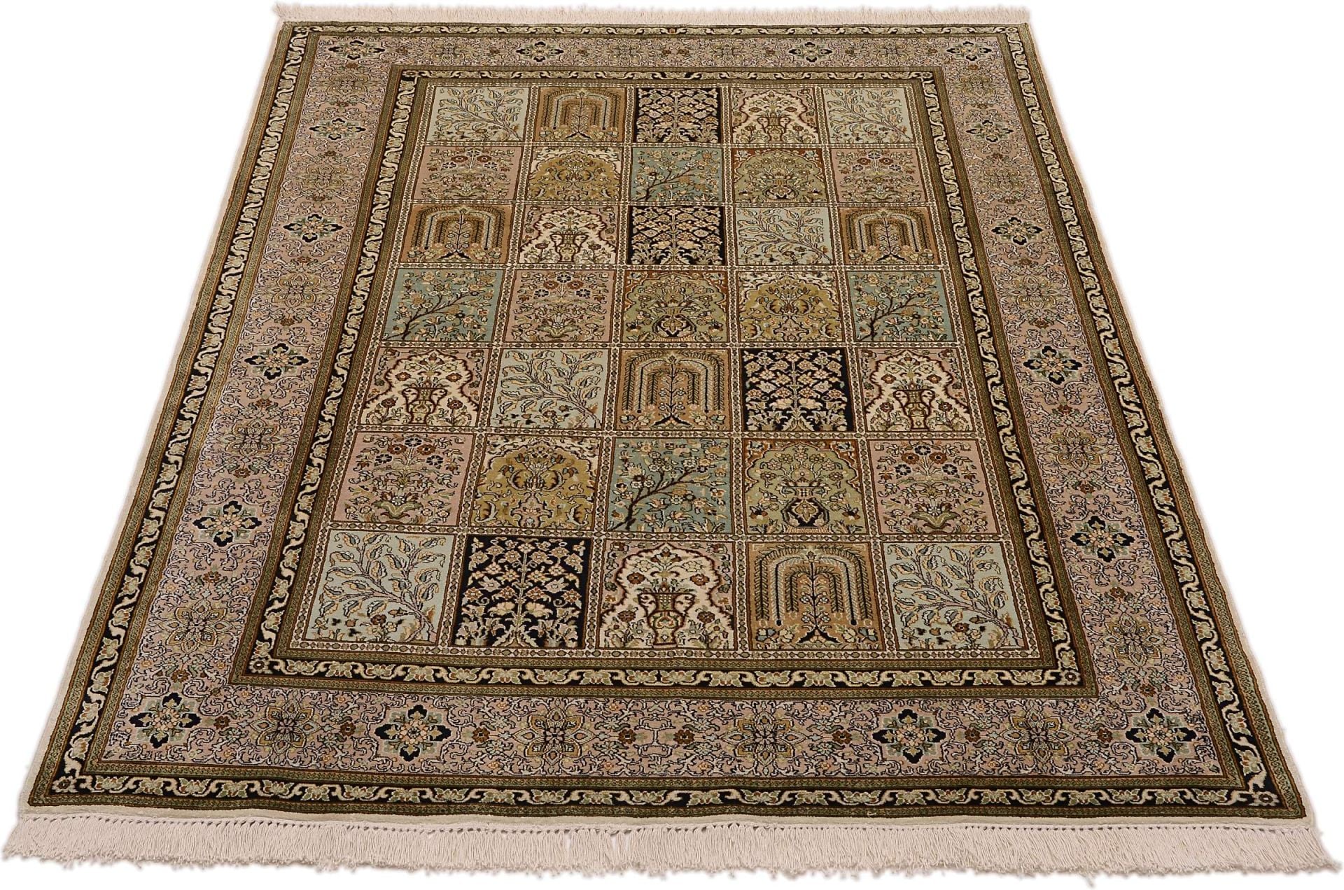 Kashmir Oriental Rug 222 × 148 cm, silk, hand-knotted — view 2