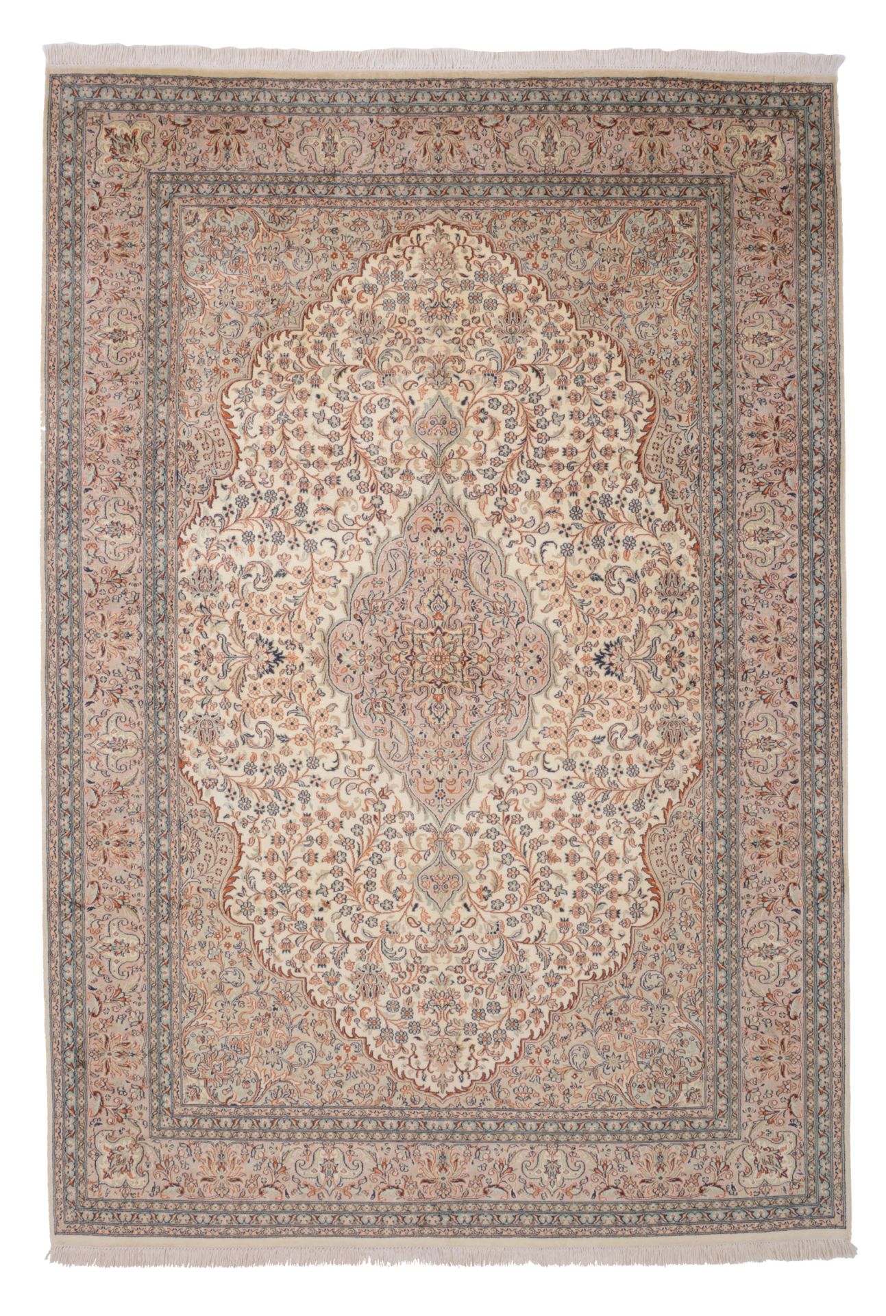 Kashmir Oriental Rug 250 × 170 cm, silk, hand-knotted