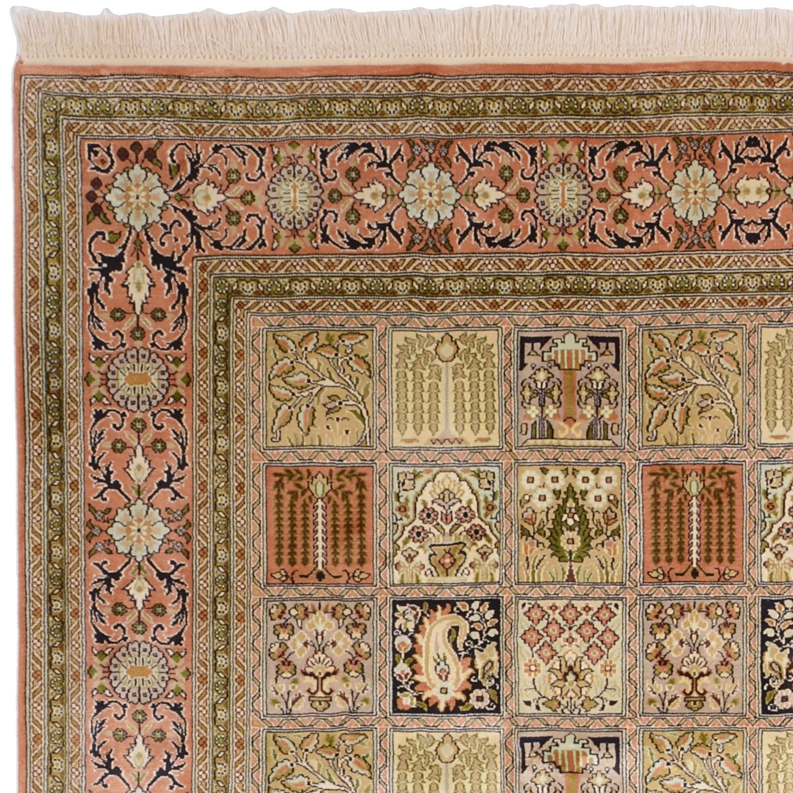 Kashmir Oriental Rug 282 × 185 cm, silk, hand-knotted — view 6