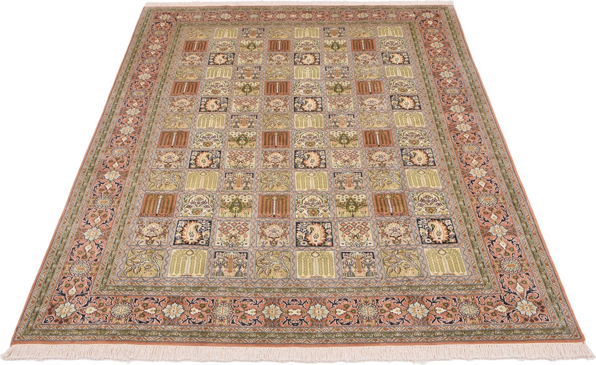 Kashmir Oriental Rug 282 × 185 cm, silk, hand-knotted — view 2