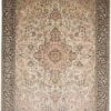 Kashmir Oriental Rug 264 × 188 cm, silk, hand-knotted