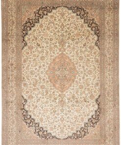 Kashmir Oriental Rug 298 × 205 cm, silk, hand-knotted