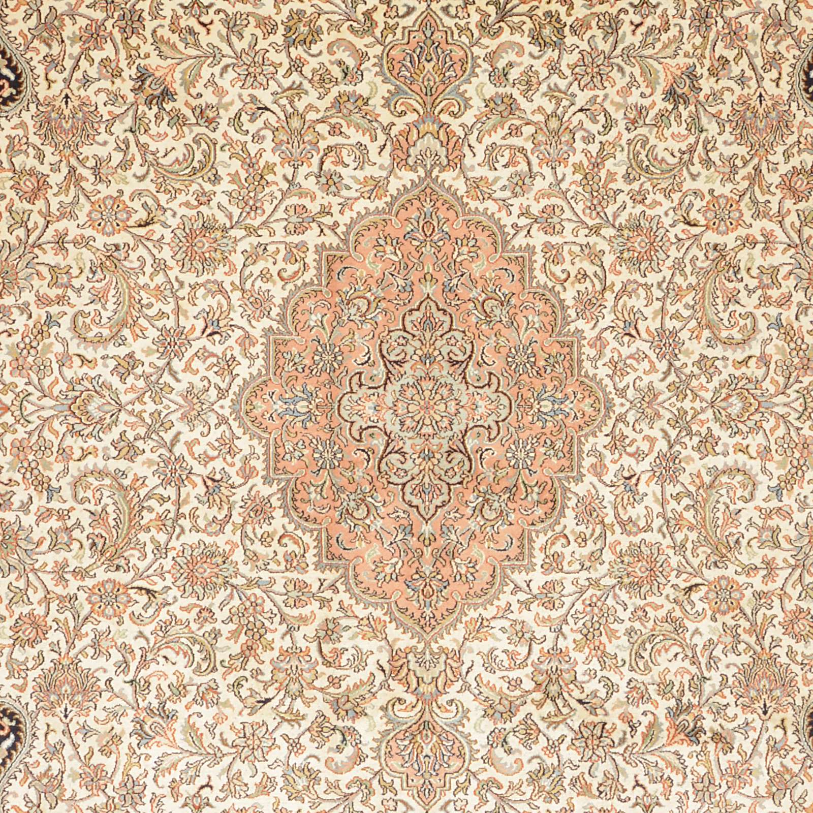 Kashmir Oriental Rug 298 × 205 cm, silk, hand-knotted — view 4