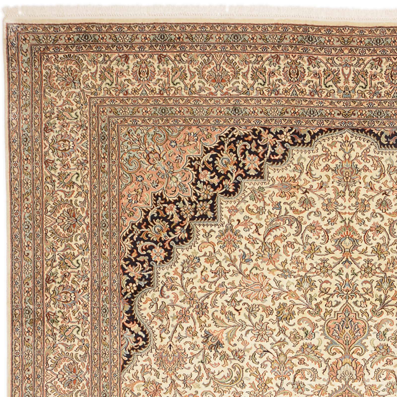 Kashmir Oriental Rug 298 × 205 cm, silk, hand-knotted — view 5