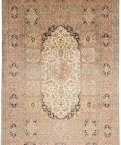 Kashmir Oriental Rug 305 × 210 cm, silk, hand-knotted