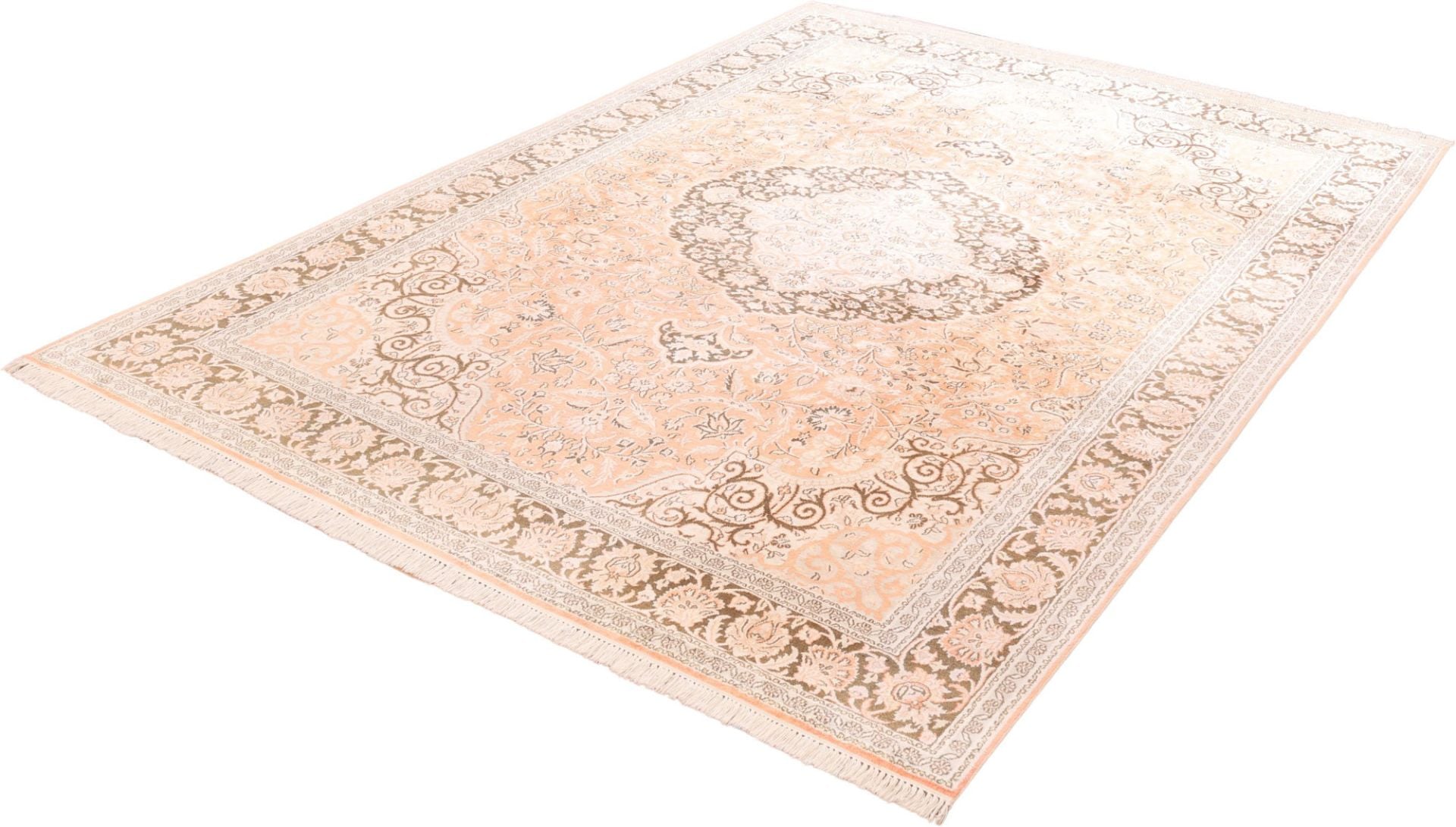 Kashmir Oriental Rug 312 × 214 cm, wool & silk, hand-knotted — view 5