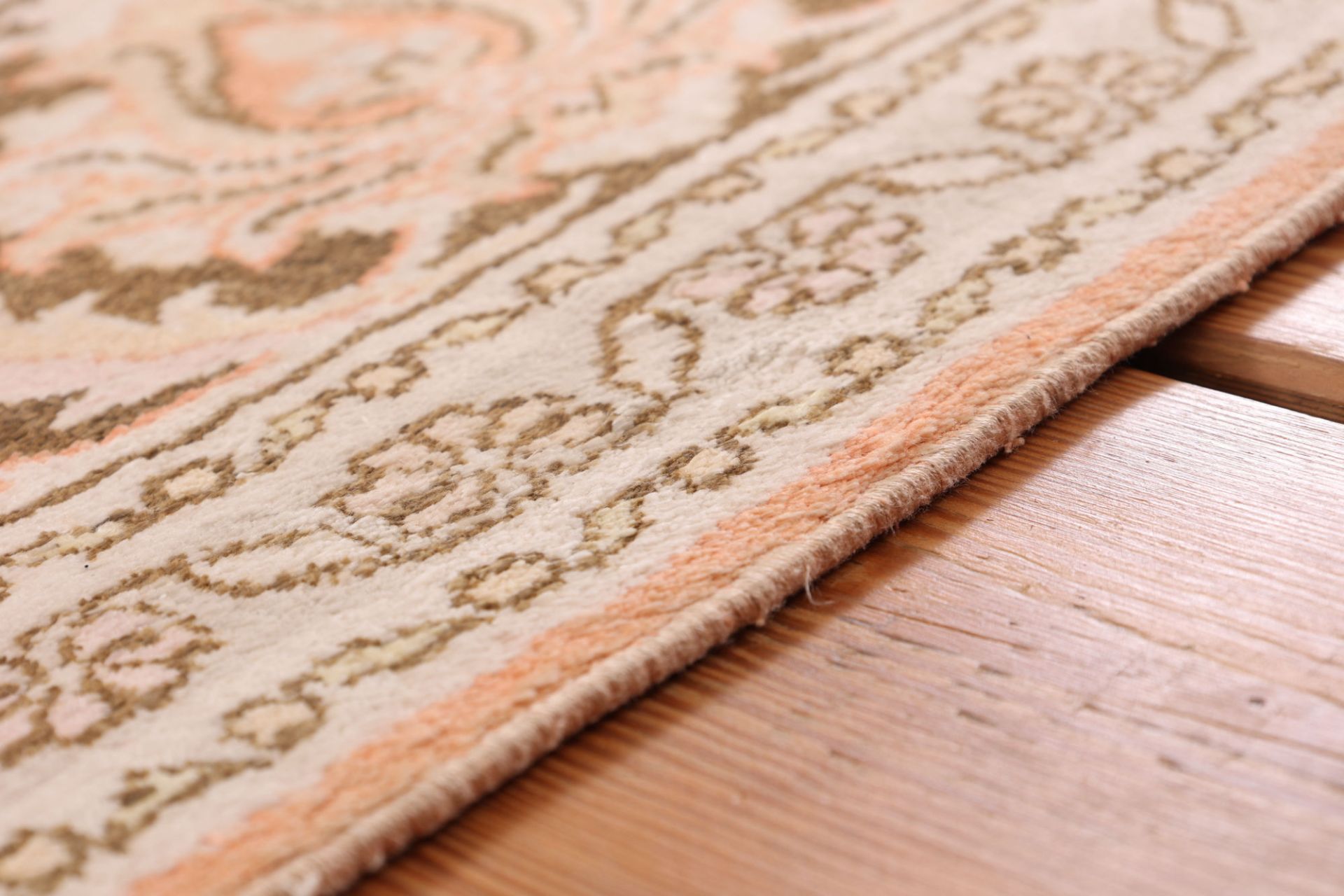 Kashmir Oriental Rug 312 × 214 cm, wool & silk, hand-knotted — view 6