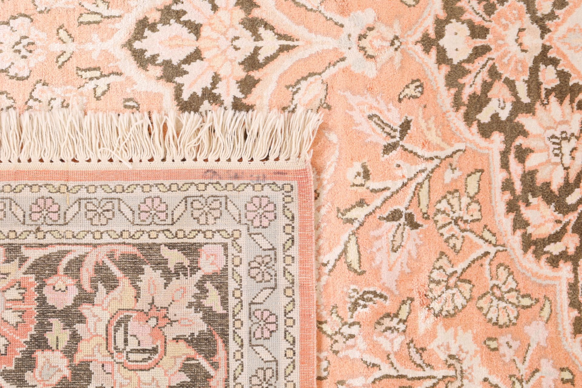 Kashmir Oriental Rug 312 × 214 cm, wool & silk, hand-knotted — view 7