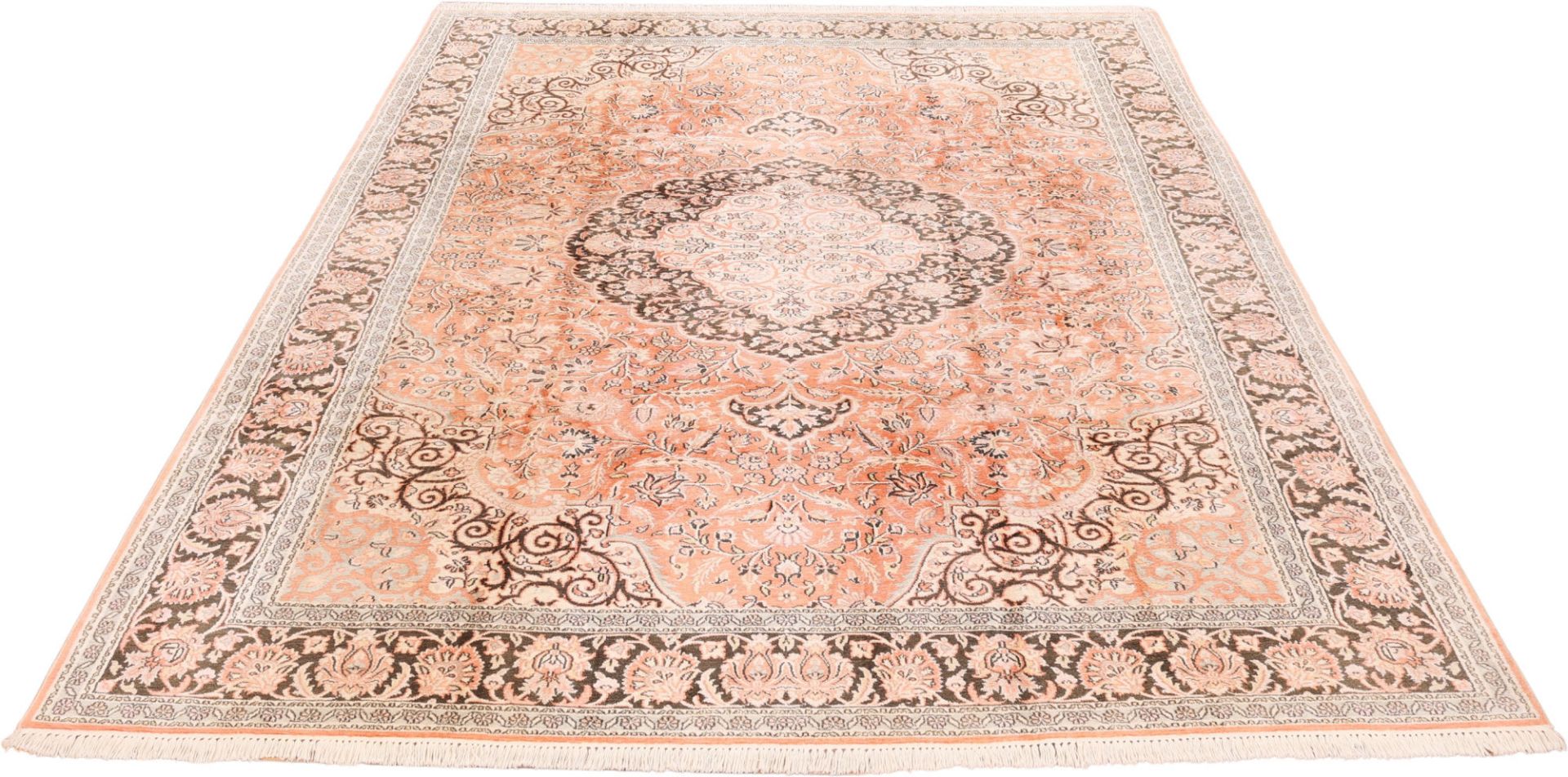Kashmir Oriental Rug 312 × 214 cm, wool & silk, hand-knotted — view 2
