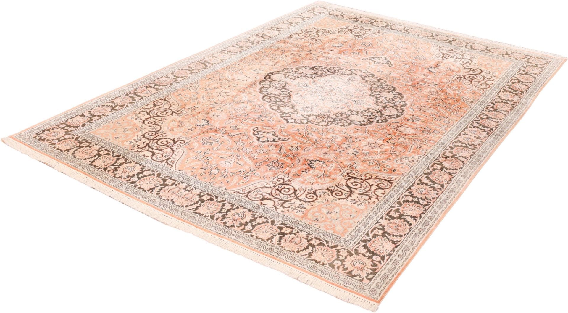 Kashmir Oriental Rug 312 × 214 cm, wool & silk, hand-knotted — view 3