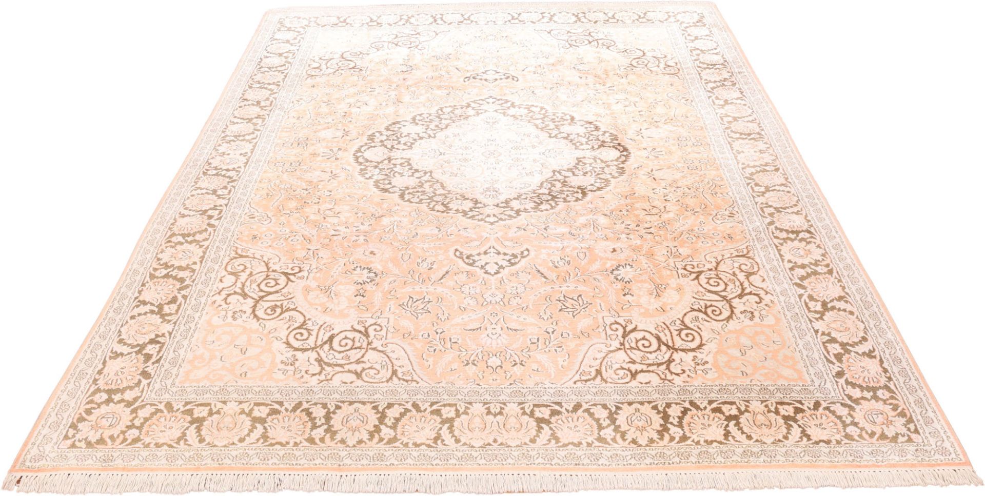 Kashmir Oriental Rug 312 × 214 cm, wool & silk, hand-knotted — view 4