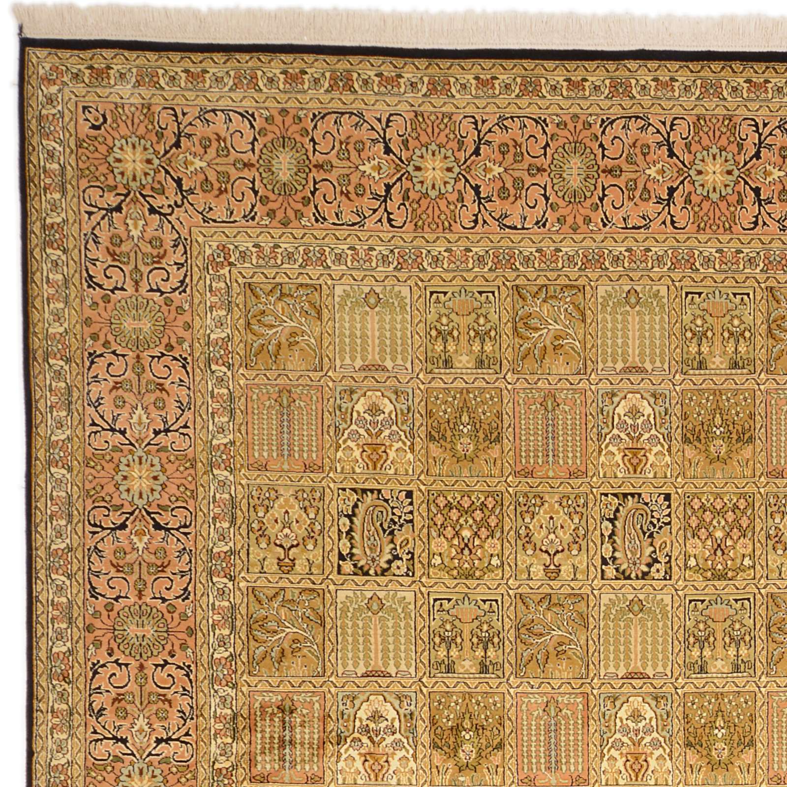 Kashmir Oriental Rug 343 × 246 cm, silk, hand-knotted — view 5