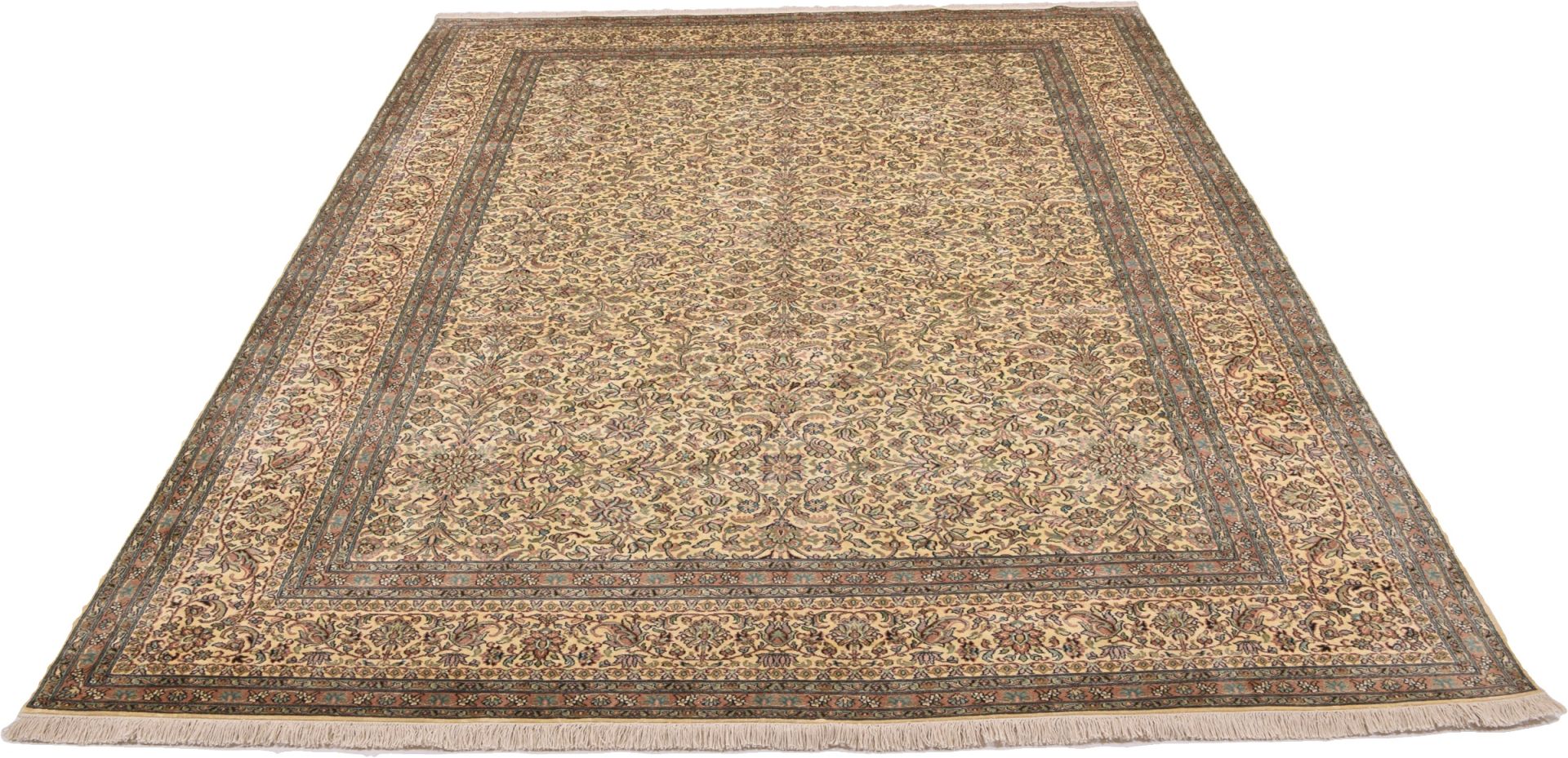 Kashmir Oriental Rug 337 × 249 cm, silk, hand-knotted — view 2
