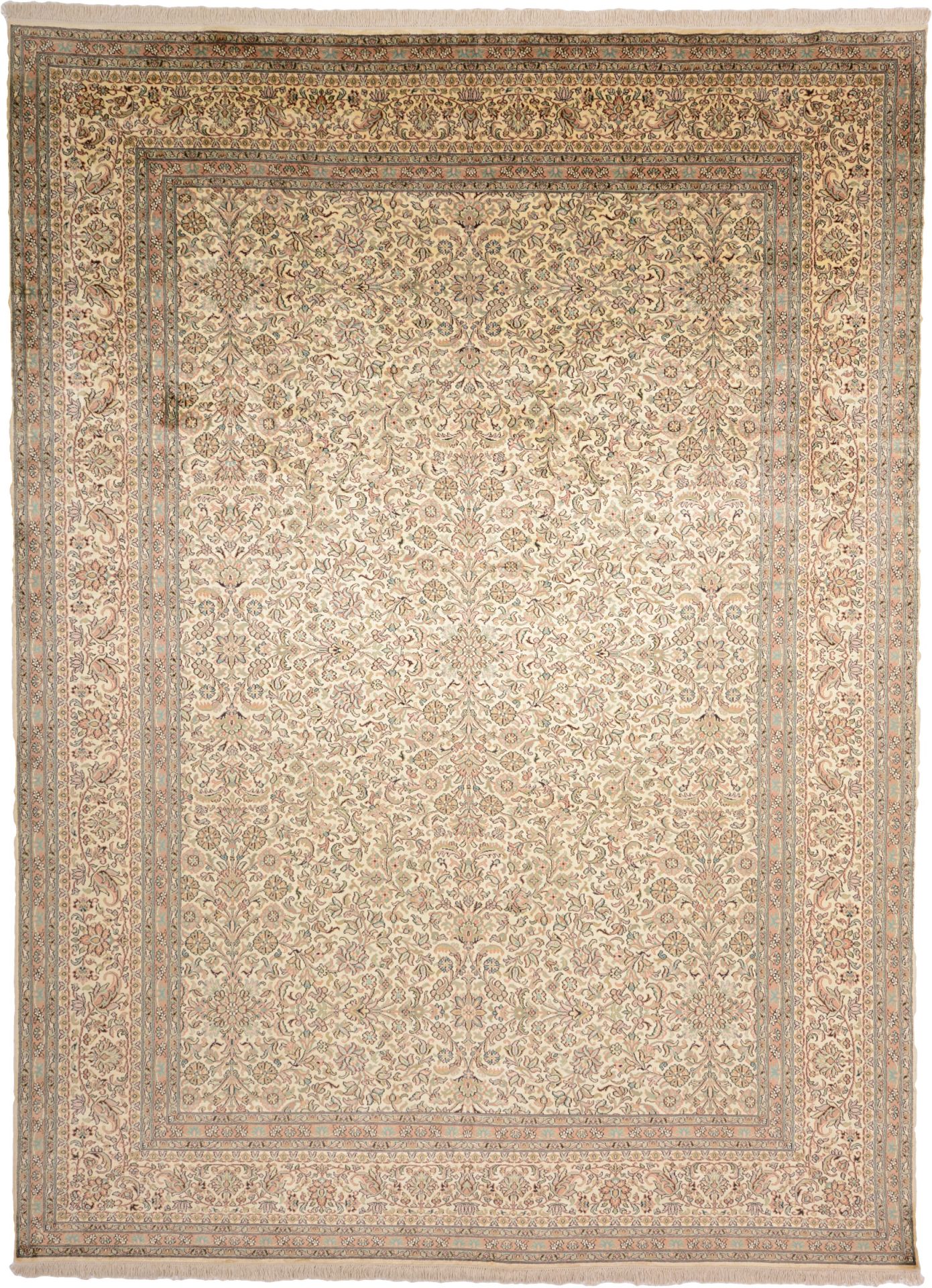 Kashmir Oriental Rug 337 × 249 cm, silk, hand-knotted