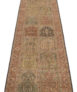 Kashmir Oriental Rug 365 × 82 cm, silk, hand-knotted — view 2