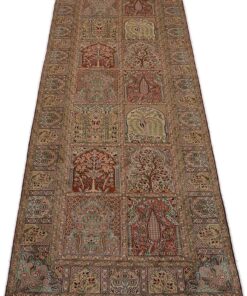 Kashmir Oriental Rug 298 × 94 cm, silk, hand-knotted — view 2