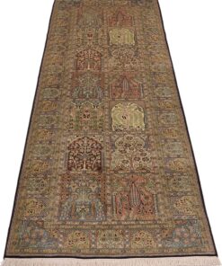 Kashmir Oriental Rug 308 × 94 cm, silk, hand-knotted — view 2