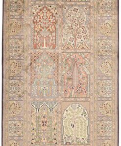 Kashmir Oriental Rug 308 × 94 cm, silk, hand-knotted