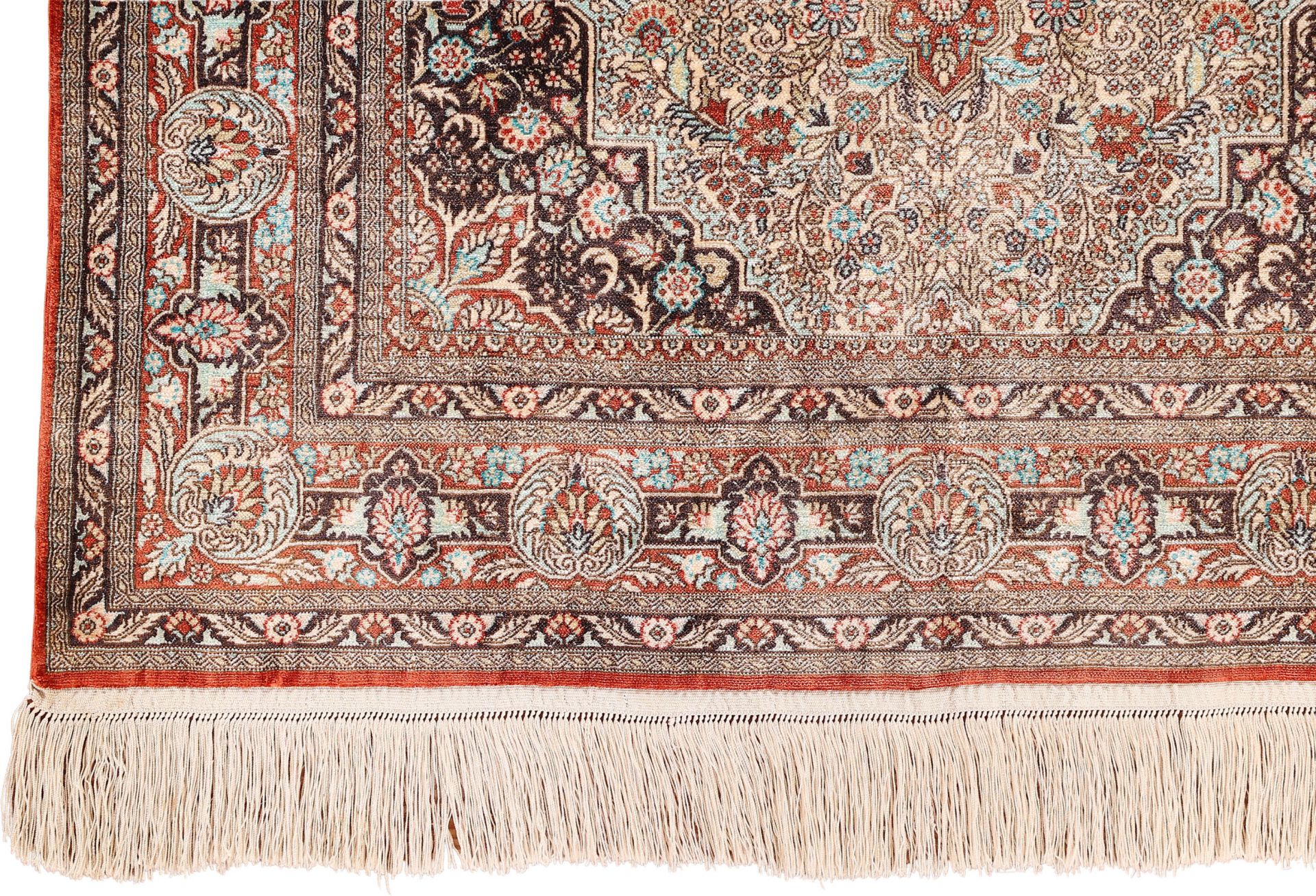 Oriental Rug 91 × 62 cm, silk, hand-knotted — view 5