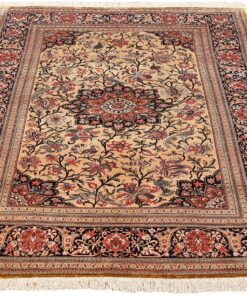 Qom Persian Rug 195 × 135 cm, silk, hand-knotted — view 2