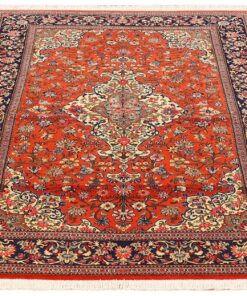 Qom Persian Rug 200 × 135 cm, wool & silk, hand-knotted — view 2
