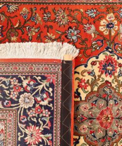 Qom Persian Rug 200 × 135 cm, wool & silk, hand-knotted — view 7
