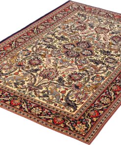Qom Persian Rug 219 × 135 cm, wool & silk, hand-knotted — view 3