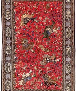 Qom Persian Rug 212 × 137 cm, wool & silk, hand-knotted