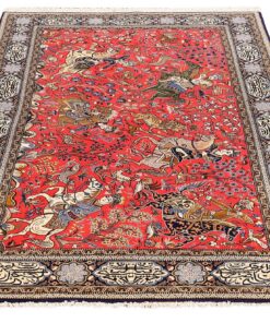 Qom Persian Rug 212 × 137 cm, wool & silk, hand-knotted — view 2