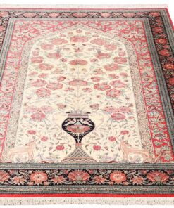 Qom Persian Rug 207 × 139 cm, silk, hand-knotted — view 2