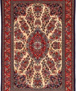 Qom Persian Rug 207 × 140 cm, wool & silk, hand-knotted