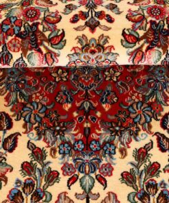 Qom Persian Rug 207 × 140 cm, wool & silk, hand-knotted — view 8