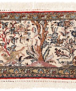 Qom Persian Rug 66 × 44 cm, silk, hand-knotted — view 2