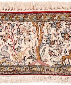 Qom Persian Rug 66 × 44 cm, silk, hand-knotted