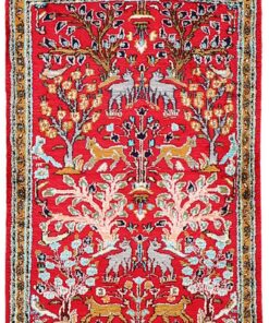 Qom Persian Rug 80 × 57 cm, silk, hand-knotted