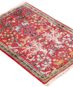 Qom Persian Rug 80 × 57 cm, silk, hand-knotted — view 4